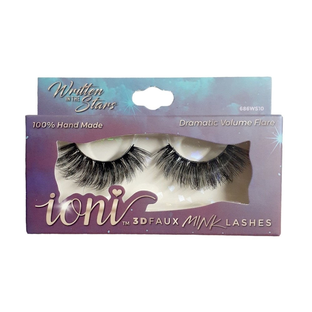 IONI 3D Faux Mink Lashes 100% hand made Dramatic Volume Flare